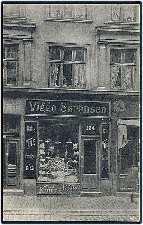 Istedgade 124. Viggo Sørensen, Kaffehandler. No. 1436. Kvalitet 8