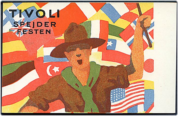“Spejder Festen” i Tivoli  d. 21 aug. 1924. Andreasen & Lachmann u/no. Kvalitet 10