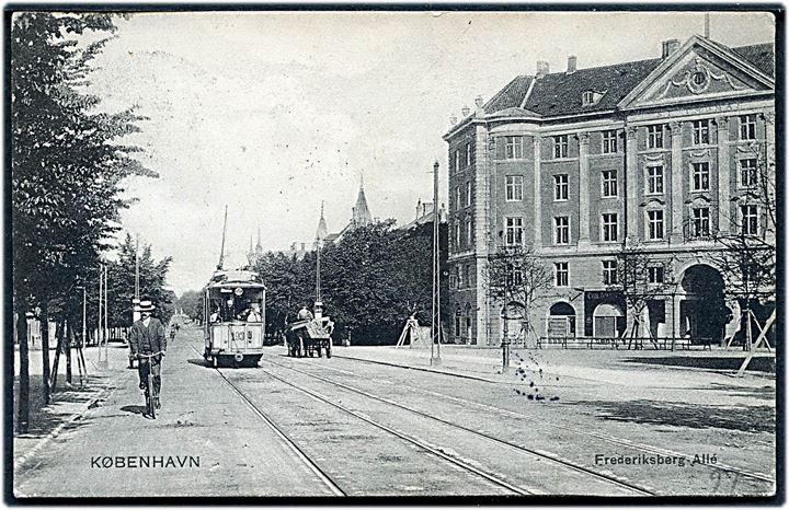 Frederiksberg Allé, sporvogn no. 193. Stenders no. 8865. Kvalitet 8