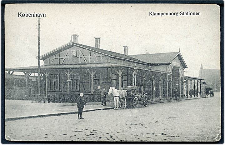 Klampenborg Stationen i Gyldenløvesgade. Sk. B. & Kf. no. 3456. Kvalitet 7