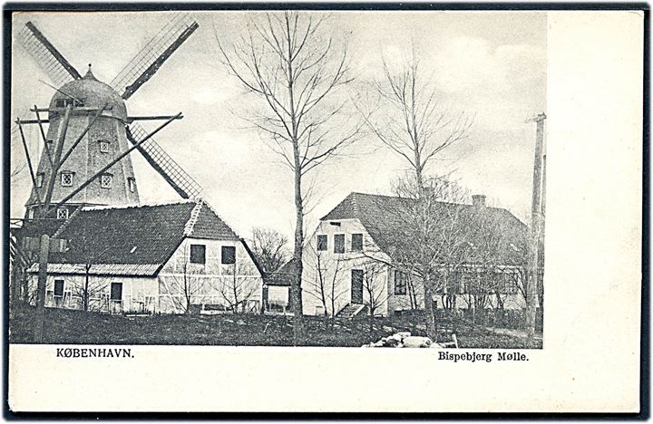 Frederiksborgvej 114, Bispebjerg mølle, nedrevet 1908. No. 51. Kvalitet 8