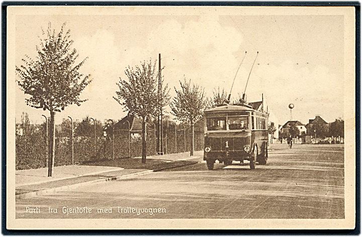Gentofte, Trolleybus KS 1. Stenders no. 61564. Kvalitet 8