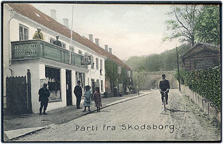 Skodsborg, Alf. Henriksen’s købmandshandel. Stenders no. 10748. Kvalitet 8