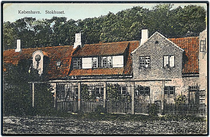 Stokhusgade, Stokhuset (tidl. fængsel for militære fanger). Fritz Benzen no. 563. Kvalitet 8