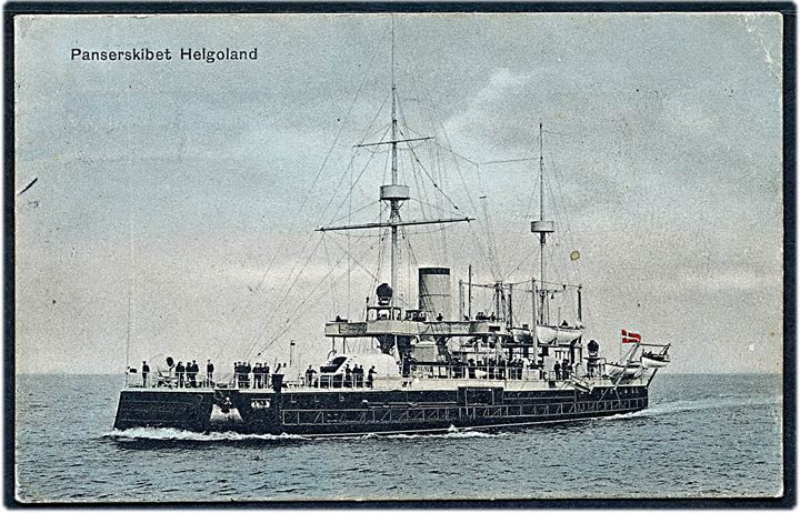 Marine. “Helgoland”, Panserskibet. P. Alstrup Danmarks Flaade no. 4. Kvalitet 7