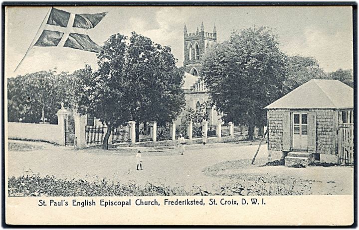 D.V.I., St. Croix, Frederiksted, St. Paul’s English Episcopal Church. Lightbourn St. Croix series no. 1. Kvalitet 8