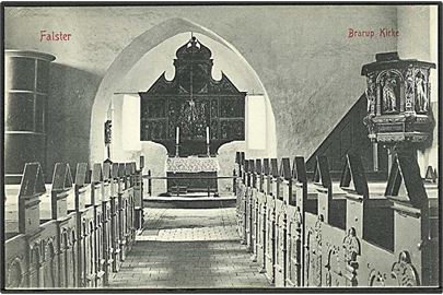 Det indre af Brarup Kirke. W.K.F. no. 7006.