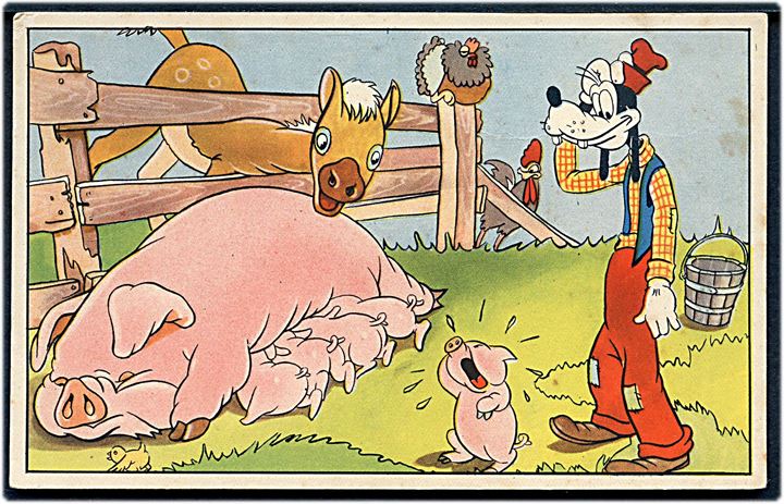 Walt Disney: Fedtmule og gårdens dyr. Elmo u/no. Kvalitet 7