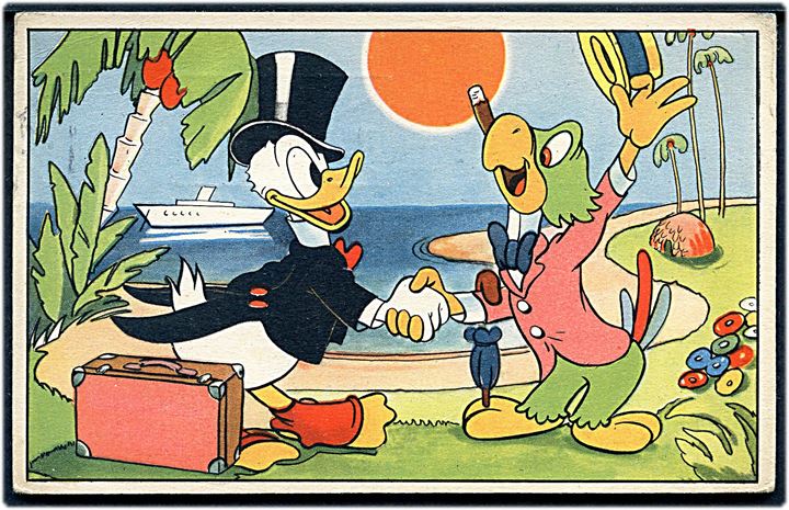Walt Disney: Anders And og papegøjen José Carioca. Elmo u/no. Kvalitet 7