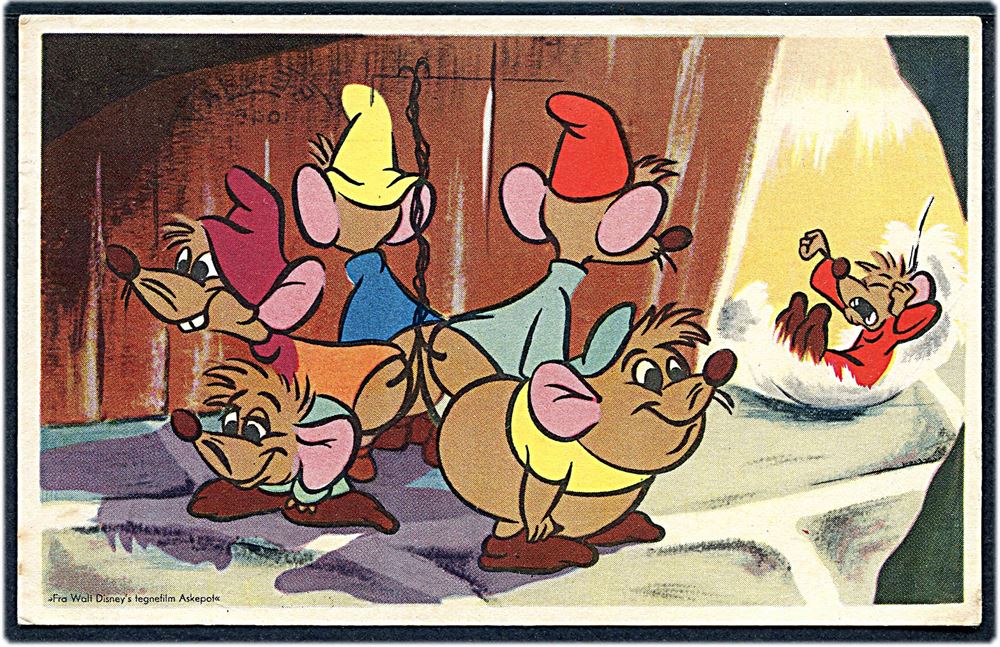 reservedele telegram Dusør Walt Disney: Musene fra Askepot Elmo u no Kvalitet 8 1950 Danmark