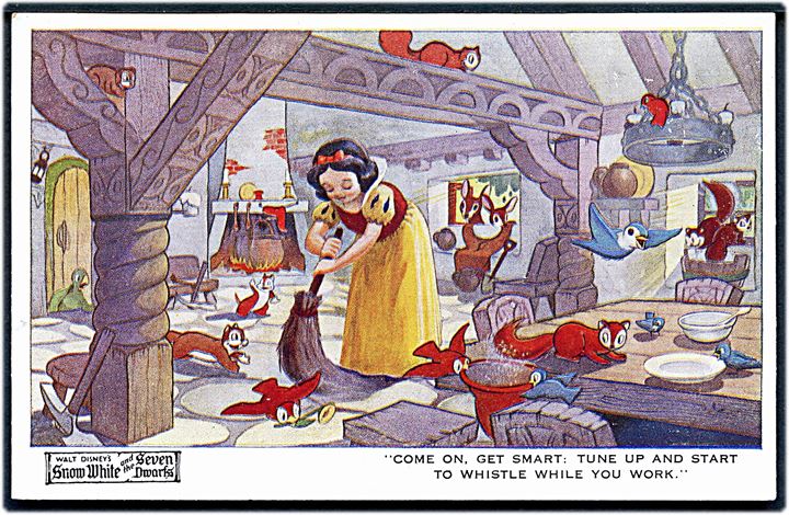 Walt Disney: Snow White, Valentines No. 4300. Kvalitet 8