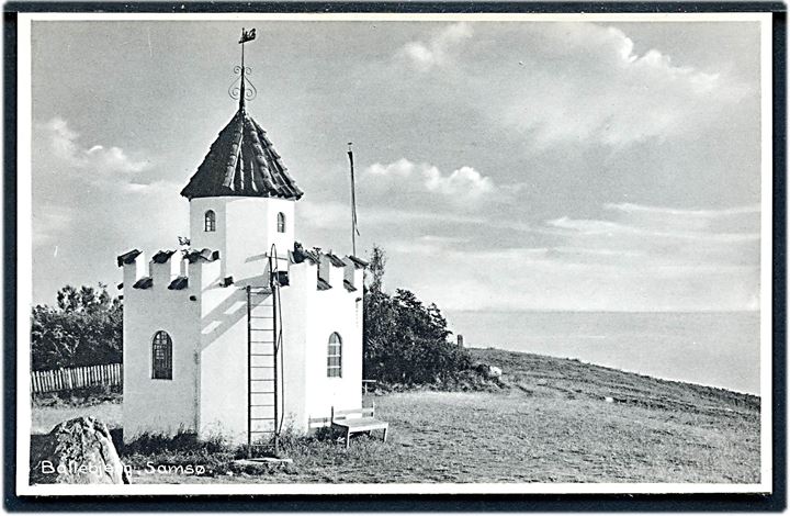 Ballebjerg, Samsø med det 8-kantede udsigtstårn. Stenders no. 93314.