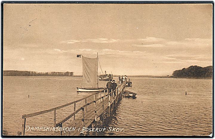 Boserup skov. Dampskibsbroen. E. Flensborg no. 134.