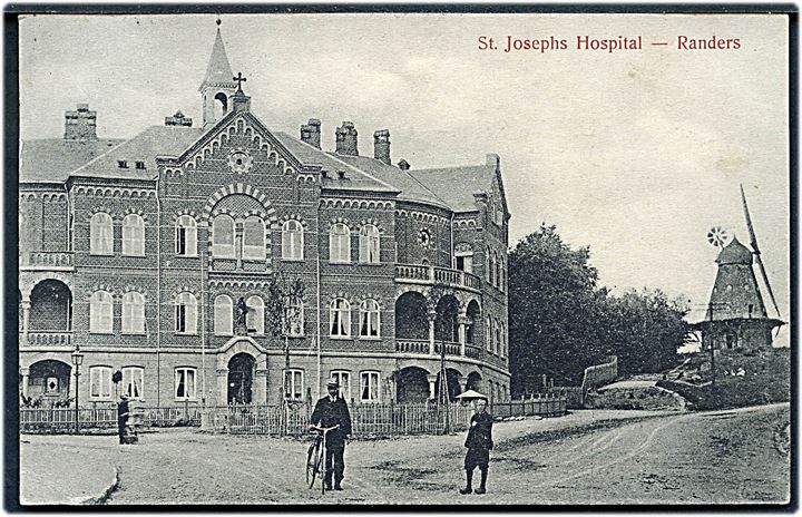 Randers. St. Joseps Hospital og Møllen. J. M. Jensen no. 121.