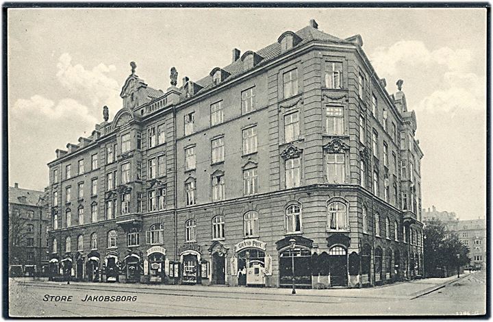 Købh. Store Jakobsborg på Østerbro i København. Jens A. Frederiksens Boghandel no. 2286-12.