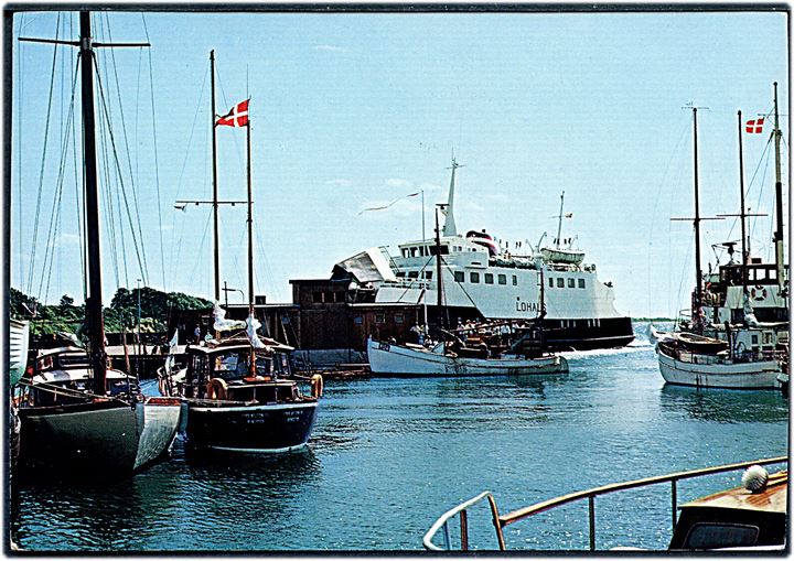 Lohals, M/S, A/S Sydfyenske Dampskibsselskab (Korsør-Lohals) i Lohals. Langelands Papirlager no. 6019-1979.