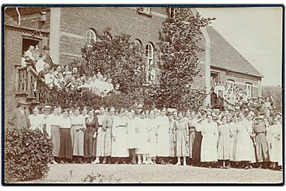 Rønde højskole. Fotokort daterer 1915. U/no.