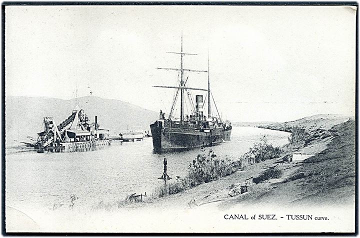 Dampskib i Suez-kanalen. L. C. no. 378.