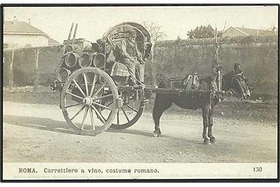 Transport af vintønder til Rom, Italien. N.P.G. no. 130.