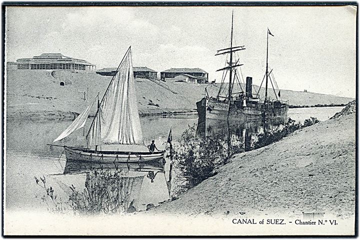 Dampskib i Suez-kanalen. L. C. no. 374.