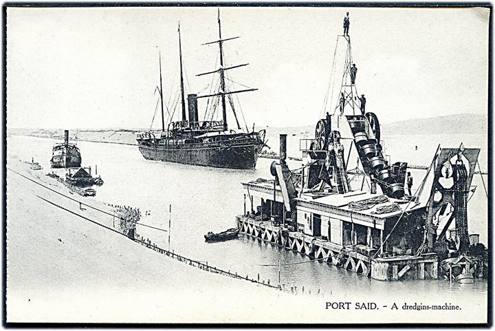 Dampskib i Suez-kanalen. L. C. no. 373.