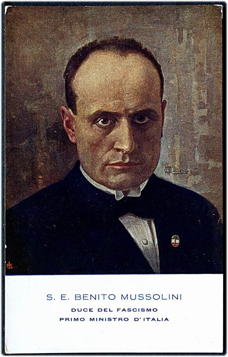 S.E. Benito Mussolini. Tecnografica Milano u/no.