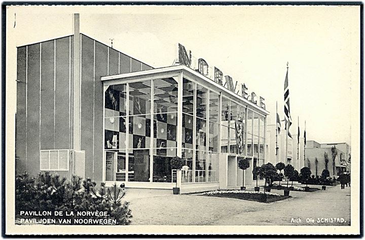 Den Norske Pavillon ved verdensudstillingen i Bruxelles 1935. 