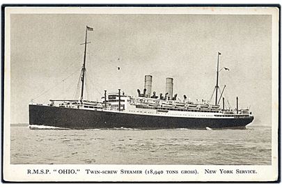 Ohio, S/S, Royal Mail Steam Packet Company. 