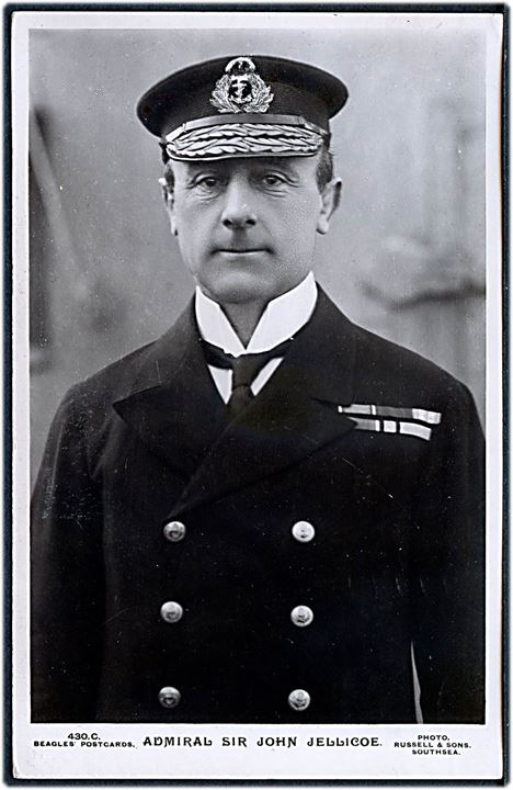 Admiral Sir John Jellicoe, øverstkommanderende over Grand Fleet i 1914-1916 - bl.a. under Jyllands-Slaget. No. 430 C.