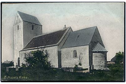 Øster Assels kirke. Stenders no. 8791.