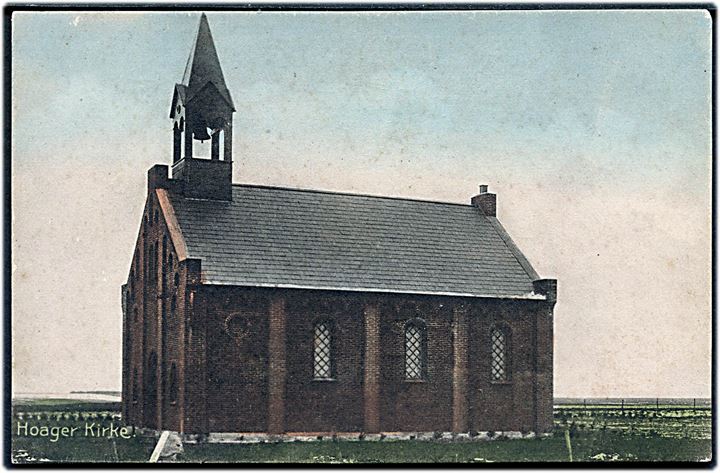 Hoager kirke. Stenders no. 8792.