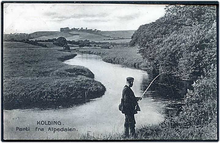 Kolding, parti fra Alpedalen. Stenders no. 13341.
