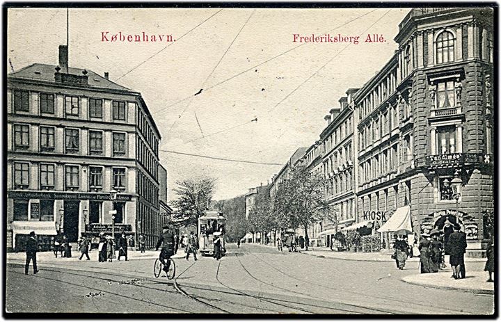 Købh. Frederiksberg Allé med sporvogn. C.R. no. 115.