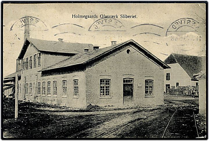 Holmegaards Glasværk Sliberiet. Arnholtz u/no. Anvendt i 1929. 