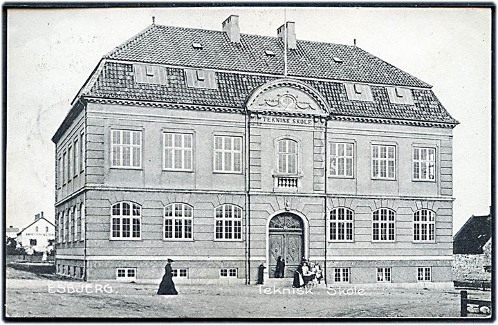 Esbjerg Teknisk skole.  Stenders no. 13043.