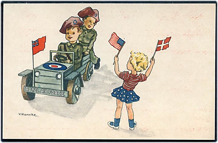 Verner Hancke: Børn som soldater fra Royal Air Force. W.L. u/no.