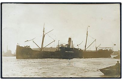 Jolantha, S/S, DFDS. Fotokort fra London 1912 til Læsø. U/no.