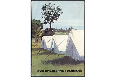 KFUK-Spejderne i Danmark med spejder telte. U/no.