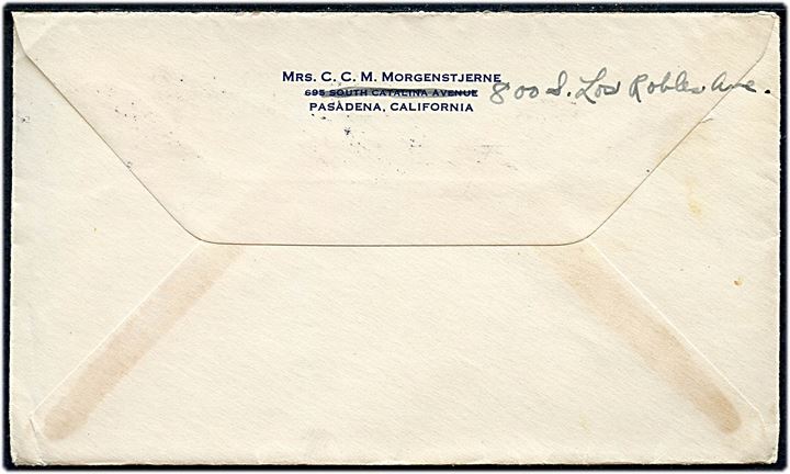 5 cents Los Angeles Olympiade udg. på brev fra Pasadena d. 16.9.1932 til Østrig.