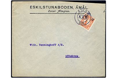 12/25 öre provisorium single på brev fra Åmål d. 6.6.1918 til Göteborg.