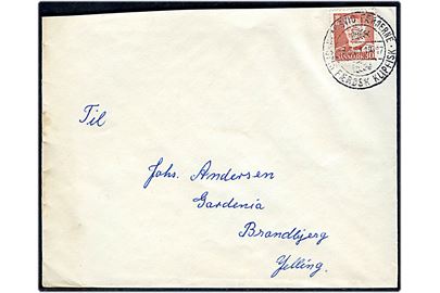 30 øre Fr. IX på brev annulleret med klipfiskstempel Klaksvig Færøerne d. 9.3.1961 til Jelling.