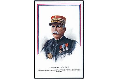 Cecil W. Quinnell: General Joffre. Øverstkommanderende for den fransk-britiske arme. Inter-Art Co. Our Heroes no. 824.