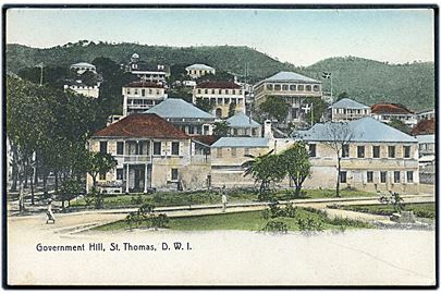 D.V.I., St. Thomas, Government Hill. Lightbourn, St. Thomas serie no. 15.