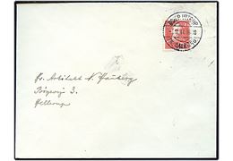 20 øre Chr. X på brev annulleret med pr.-stempel Øster Uttrup pr. Aalborg d. 1.12.1947 til Hellerup.