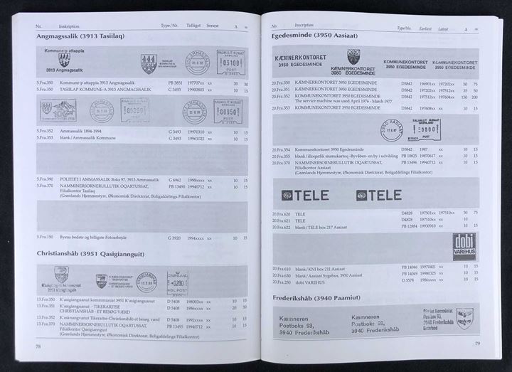 Grønland - GF 7 - Cinderella 1999. Illustreret katalog over julemærker, sparemærker, gebyrmærker, frankostempler og meget mere. 120 sider.