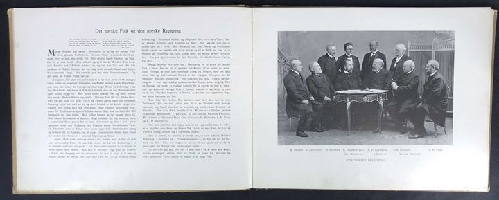 Gamle Norges Reisning 1905 - Mindeblade. Festskrift med tekst af A. C. Drolsum udgivet af Mittet & Co. 30 sider.