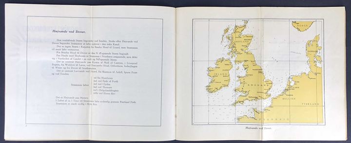 Brown's Strømkort visende Tidevandsstrømninger i Nordsøen og ved Pentland Firth, samt ved Færøerne. 