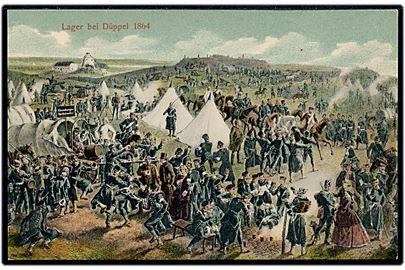 Lejren ved Dybbøl 1864. M. Glückstadt & Münden u/no.