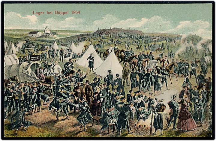 Lejren ved Dybbøl 1864. M. Glückstadt & Münden u/no.