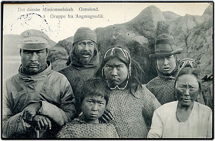 Grønland, gruppe fra Angmagssalik, Det danske Missionsselskab no. 5. 